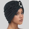 thumbnail image 3 of SUNSIOM Turbans pour Femmes Design Strass Décontracté Élégant Tête Tressée Turbans, 3 of 5