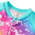 thumbnail image 4 of URMAGIC Girls Rash Guard Long Sleeve One Piece Swimsuits Zipper Bathing Suits UPF 50+/Sun Protection 3-12T, 4 of 10