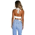 thumbnail image 5 of Women Halter Vest with Sexy Hollow Open Chest Simple Clothing, 5 of 8
