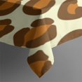 thumbnail image 3 of Cream and Brown Of Leopard Print Rectangle Tablecloth 60"x84",Waterproof Polyester Rectangle Table Cloth, Wipeable Spillproof Polyester Tablecloth for Dining, Camping, Indoor and Outdoor, 3 of 5