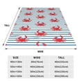thumbnail image 3 of Rateoe Cute Red Crabs With Nautical Print Fuzzy Fleece Throw Blanket Extra Large,Super Soft,Fluffy and Warm Blankets for Couch,Bed,All Season Use (50"x40"), 3 of 8
