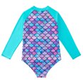 thumbnail image 5 of Trajes de baño de manga larga para niñas Conjunto de protección solar UV 50+ ER, 5 of 5