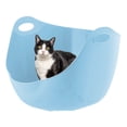 thumbnail image 2 of IRIS Flexi Cat Litter Pan with Handles and Pour Spout, Blue, 2 of 11