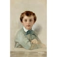 thumbnail image 2 of Paul Delaroche 17x24 Black Ornate Framed Double Matted Museum Art Print Titled: Portrait of Philippe-Gregoire Delaroche, the Artist's Younger Son (1851), 2 of 5