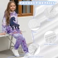 thumbnail image 6 of Uorisanigo 2 PCS Outfit Boys Girls Western Horse Purple Pullover Hoodies Sweatshirt and Sweatpants Suit for Kids Tracksuit Set, Loose Fall Winter Sweatshirts and Pants Outfits, 6 of 7