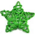 thumbnail image 1 of Wicker Rattan Stars For Home Garden Wreath Tree Decoration (9cm, Green), 1 of 3