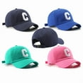thumbnail image 2 of New Fashion Baseball Cap for Women and Men Cotton Soft Top Hats Embroidery Letter C Summer Sun Caps Casual Snapback Hat Unisex, 2 of 7