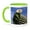 Green/White, variant on 3drose, Saguaro Cactus Blossom, Saguaro Np, Tucson, Arizona, 11oz Mug