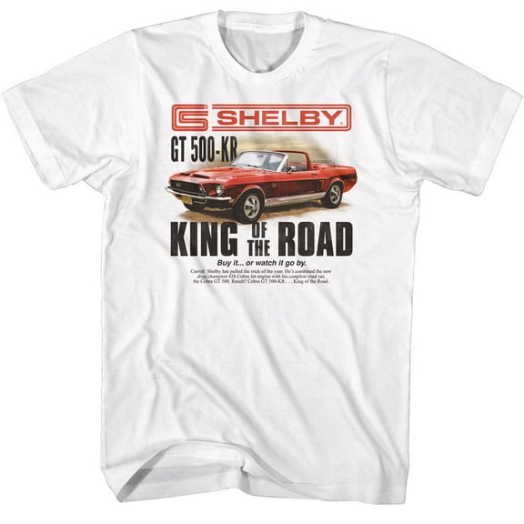Carroll Shelby King Mag Ad White T-Shirt