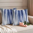 thumbnail image 2 of Abstract Navy Blue Outdoor Waterproof Pillow Covers, Vintage Grey Street Painting Art Decorative Square Throw Pillowcase Sofa Cushion Sham for Patio/Couch/Chair, 16"x16" 2 Pack, 2 of 8