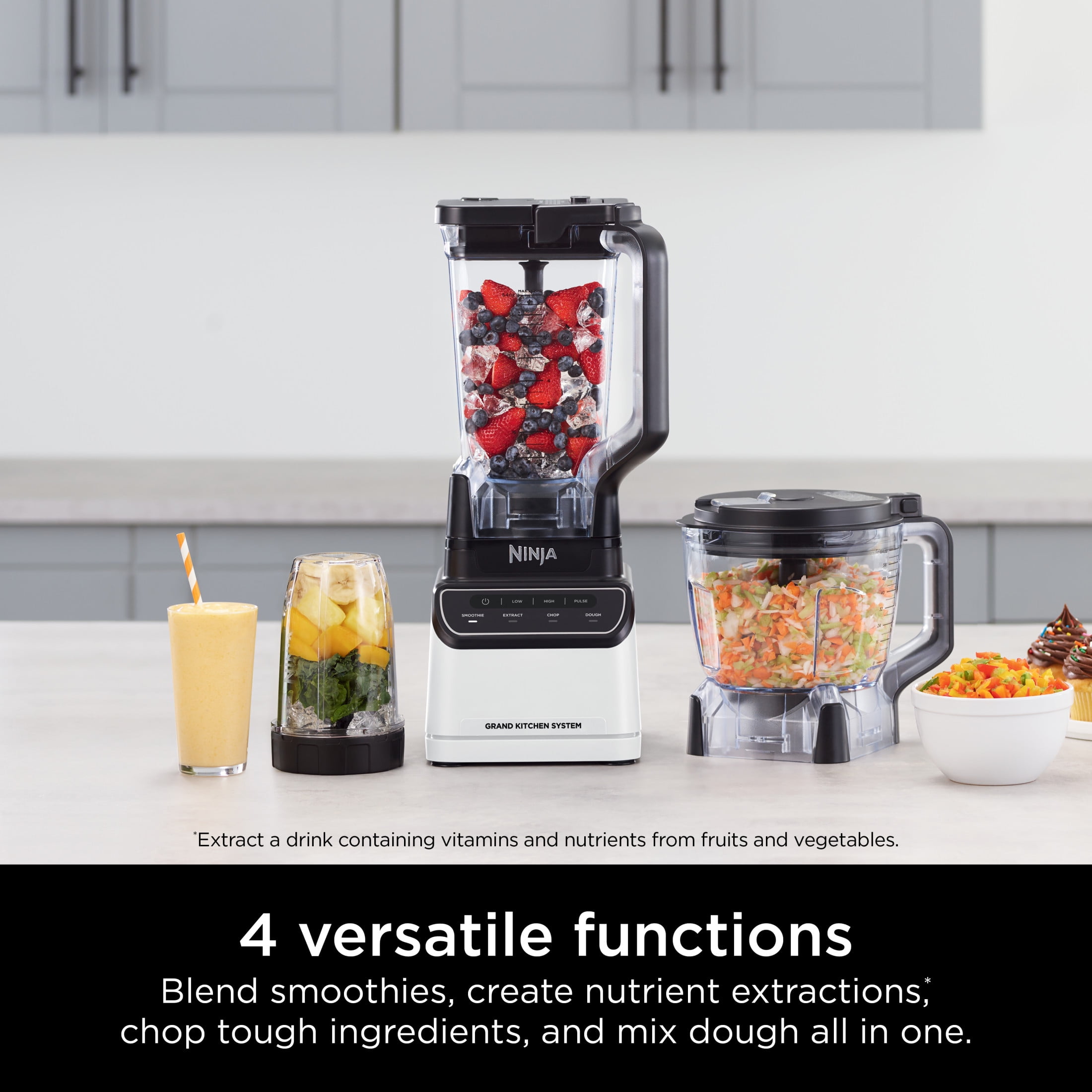 Ninja Grand Kitchen System 1200 Watts, Blender, Preset Auto-iQ