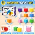 thumbnail image 7 of UUSUOO 72PCS Magnetic Blocks, 0.9 Inch Magnetic Building Blocks for Kids Ages 4-8,Magnetic Cubes for Kids,STEM Educational Sensory Toys,Christmas Birthday Gifts for Boys Girls Ages 3-8, 7 of 7
