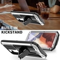 thumbnail image 3 of SaniMore for Samsung Galaxy S24 5G 2024 Rugged case with Screen Protector, Stand Camera Slide Cover for Samsung S24 Metal Military Sturdy Armour Shockproof Cover for Man Outdoor, Silver, 3 of 8