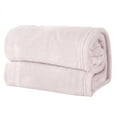 thumbnail image 5 of Great Bay Home Velvet Plush Fleece Solid Warm and Cozy Bed Blanket  (Twin, Pale Pink), 5 of 5