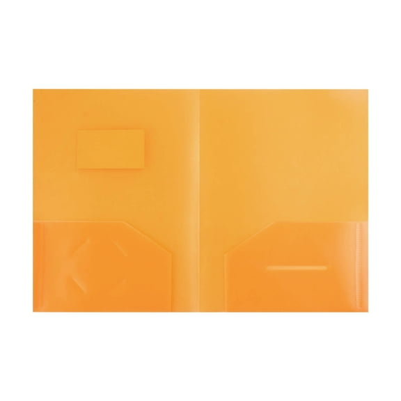 Plastic Folders with Pockets,1Pcs Heavy-Duty 2-Pocket File Folders Letter Size,Colored Plastic Folders with Pockets,Poly Two-Pocket Folder,Pocket Folders,Back To School Supplies,(Yellow,8.85x12 in)