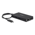 thumbnail image 1 of StarTech.com USB-C Multiport Adapter, USB-C Travel Docking Station with 4K HDMI, 60W Power Delivery Pass-Through, Ethernet (GbE), 2x USB-A 3.0 Hub, Portable Mini USB Type-C Dock for Laptop - Portable USB-C Dock (DKT30CHPD) - Adapter - TAA Compliant - 24 pin USB-C male to RJ-45, HDMI, USB Type A, 24 pin USB-C female - 3.8 in - black - 4K support, USB Power Delivery (60W) - for P/N: ARMPIVOT, ARMPIVOTE, ARMPIVSTND, ARMSLIM, ARMUNONB, 1 of 11