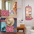 thumbnail image 3 of Fintie Portable Toiletry Cosmetic Travel Bag, Large Water Resistant Hanging Makeup Organizer Storage Pouch Case for Women Girls (Leopard Pink), 3 of 9