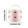 thumbnail image 3 of JingChun 2 Tier Stackable Stainless Steel Lunch Box Sealed, 3 of 9