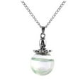 thumbnail image 2 of opvise Fashion Glass Ball Pendant Octopus Faux Turquoise Women's Necklace Jewelry Gift Light Green, 2 of 8