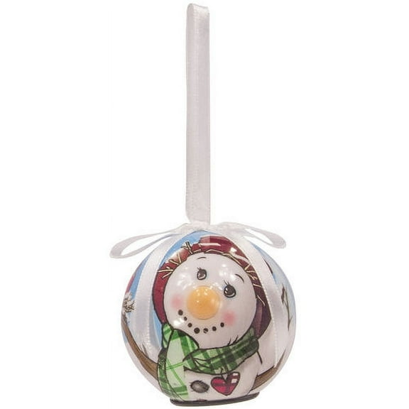 D&D Blinking Snowman Country Christmas Ornament