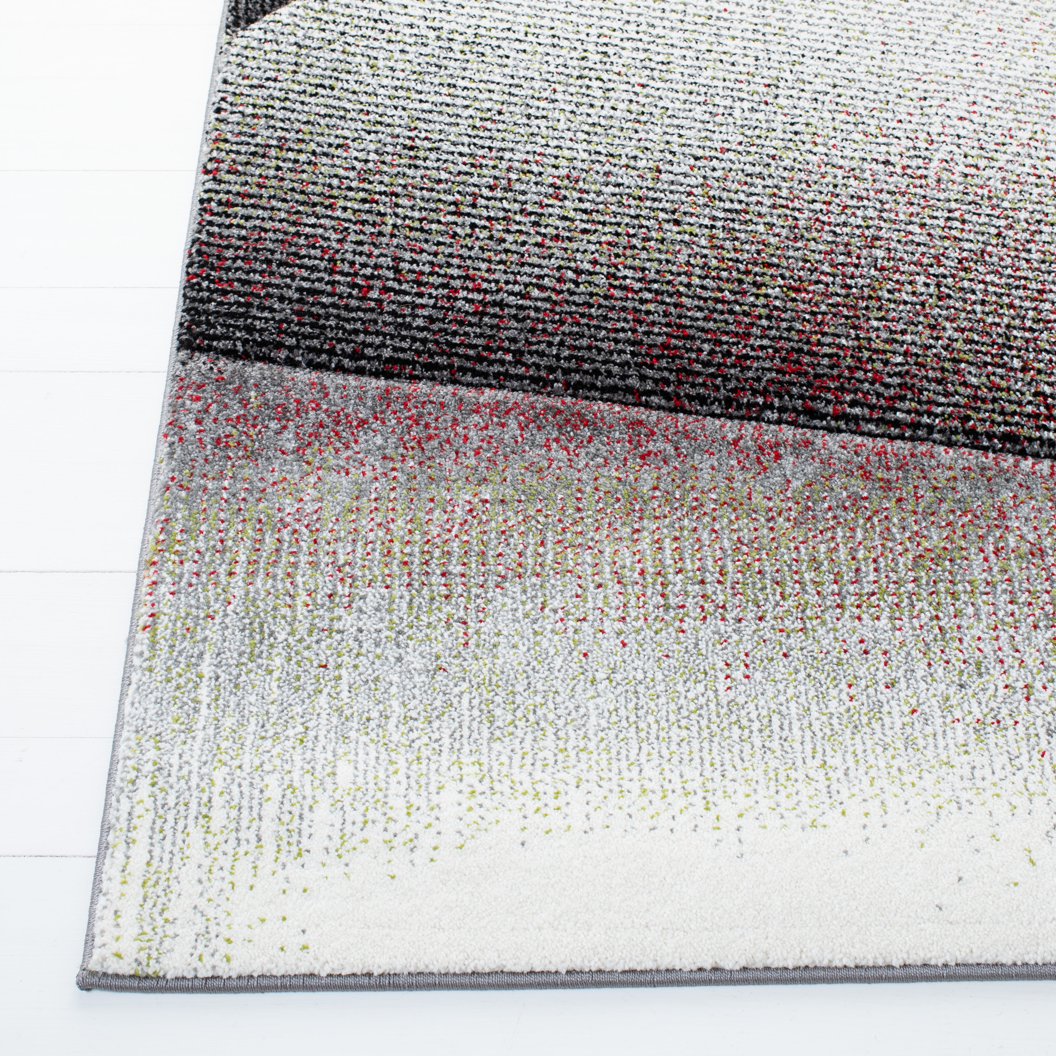 Safavieh Hollywood Celandine Abstract Area Rug, Gray/Red, 6'7" x 6'7" Square