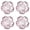 Pink, variant on FXMLRLK 1 Pack Mini Pink Bowls for Charcuterie Board, Tiny Stackable Soy Sauce Dish, Clear Glass Flower Shaped Snack Dip Bowl With Wavy Edge for Dessert, Prep, Seasoning