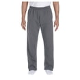 thumbnail image 1 of Gildan Men's Jersey Lined Elastic Waist Open Bottom Sweatpant, Style G12300, 1 of 1