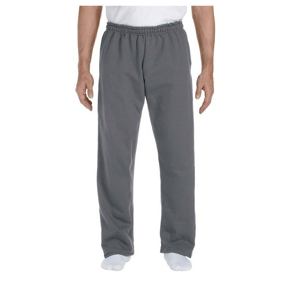 Gildan Men's Jersey Lined Elastic Waist Open Bottom Sweatpant, Style G12300