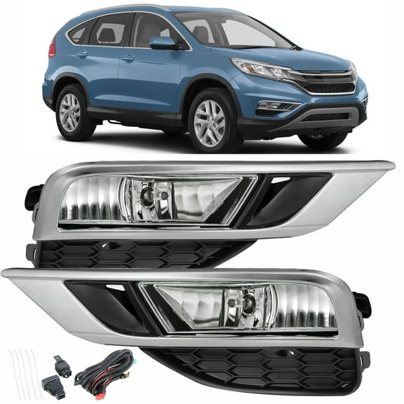 munirater Fog Lights Lamps Wiring Kit & Switch Set Replacement for 2015-2016 Honda CRV CR-V