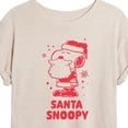 thumbnail image 3 of Peanuts - Christmas - Santa Snoopy - Women's Oversized T-Shirt, 3 of 5