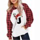 thumbnail image 2 of Cowsor Cute Hoodie for Teen Trendy Letter Print Preppy Hooded Sweatshirts Kids Pullover Long Sleeve School Outfits, 2 of 5