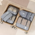 thumbnail image 1 of Fiudx Organizador de Equipaje de Viaje, Sistema de Embalaje de 7 Piezas, Incluye Bolsas para Ropa, Zapatos y Lencería, Ahorra Espacio para Viajar Fácilmente, Perfecto para Vacaciones y Viajes de Nego, 1 of 6