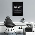 thumbnail image 2 of Motivational Canvas Salary Wall Art, Inspirational Quotes Painting Posters Success Picture Framed Wall Artwork for Home Office Workplace Motivation Gift for Friends- 12" Wx18 H, 2 of 6