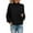 Black, variant on LowProfile Pullover Sweaters for Women Long Sleeve Casual Tops Fashion Thick Thread Turtleneck Winter Fall Knit Sweater Black L