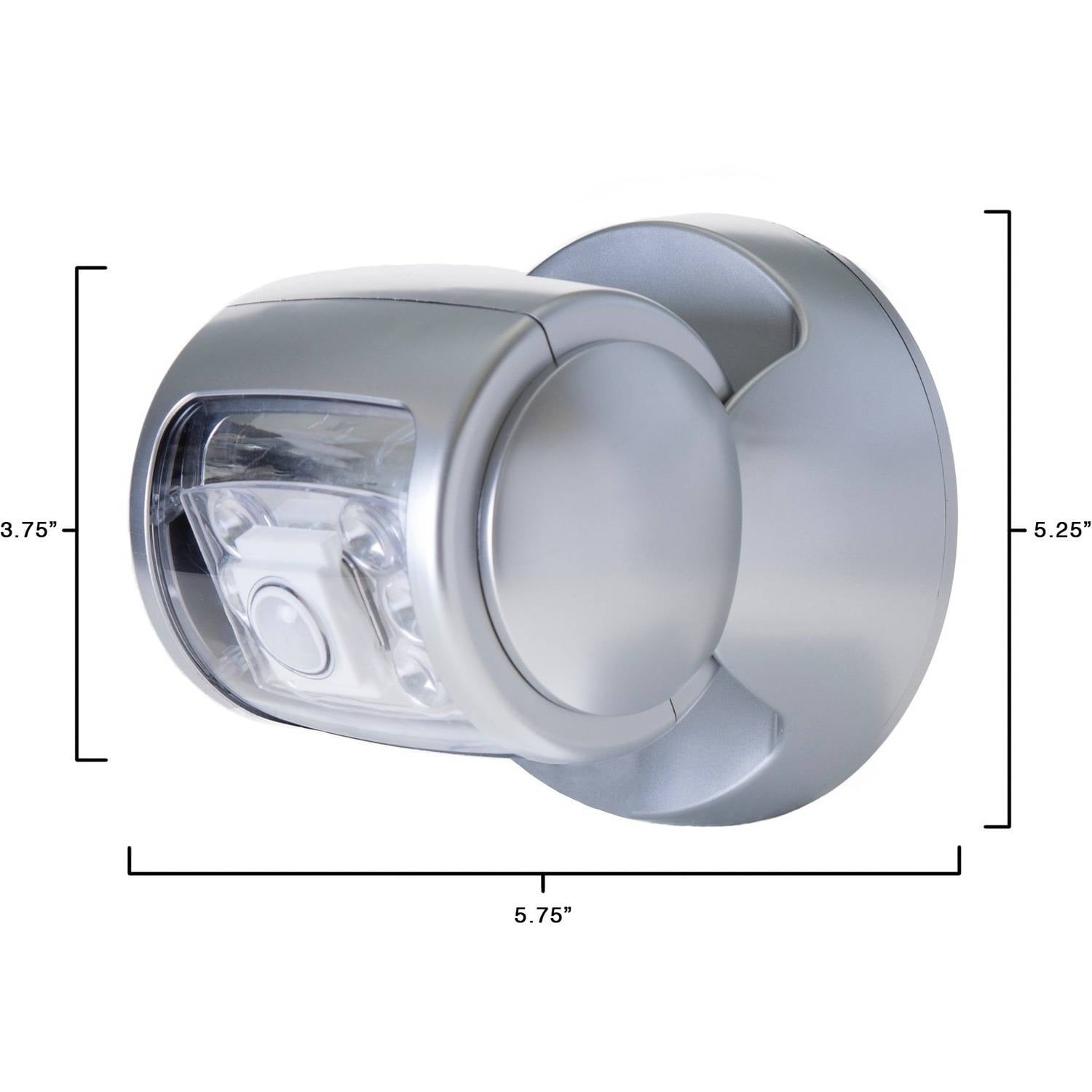 Motion Sensor Led Wireless Security Light Outdoor Porch Deck Window Adjule Battery Powered By Stalwart Silver