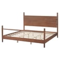 thumbnail image 3 of Christopher Knight Home King Size Traditional Wooden Bed Frame with Spindle Design, Walnut, 3 of 8