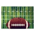 thumbnail image 2 of Biplut Football Carpet Interesting Sports Scene Design Anti-slip Printing Machine Washable Noise Reduction Playing Football Rectangle Artificial Turf Soccer Field Thickened Rug for Living Room, 2 of 12