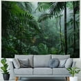 thumbnail image 4 of BCIIG  Jungle Tapestry Wall Hanging, Rainforest Landscape Tapestry Green Forest Tapestries Wall Art Hanging, Nature Scenery Misty Tapestry for Bedroom Living Room Dorm,, 4 of 6