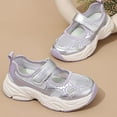 thumbnail image 5 of Purple Children'S Casual Sneakers With Mesh Fabric And Hollow Pattern, Perfect For Active Lifestyles, Providing Comfort And Durability For Everyday Use, 5 of 9