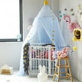 thumbnail image 3 of YAOMOBB Kids Bed Canopy Fine Mesh Bed Canopy Crown Decor Star Pendant Princess Room Highlight, 3 of 7