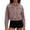 Pink, variant on Women's Cropped Denim Jacket,Collared Studded Rivet Trim Long Sleeve Trucker Coat,2026 Spring Fall Trendy Clothes,Pink Women's XS-L