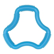 Dr. Brown's Flexees Baby Teether, Blue Ergonomic, 100% Silicone, Infant-Toddler, 1-Pack