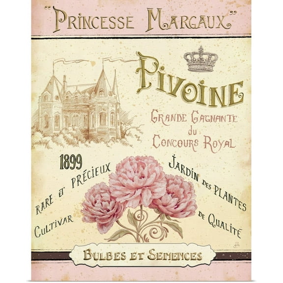 Great BIG Canvas | "French Seed Packet III" Art Print - 16x20