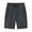 Gray, variant on Luvrsol Plus Size Shorts Men Breathable Casual Solid Multi Pocket Elastic Waist Drawstring Cargo Half Shorts Pants, L-6XL