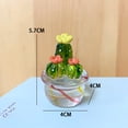 thumbnail image 2 of Juego de 4 cactus transparentes hechos a mano hermosos cactus suculentos para fiestas, bodas, spa, hogar, decoración de coche, regalos TUNC Sencillez, 2 of 5