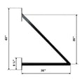 thumbnail image 6 of ALEKO Steel Single Sliding 18 x 6 feet Black Driveway Gate St. Louis Style, 6 of 23