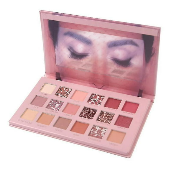 Paleta de sombras de ojos HUOGUO Beauty Glitter Waterproof 18 colores
