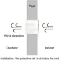 thumbnail image 4 of Exhaust Fan 6 Inch Air Extractor Silent Wall Ventilation for Bathroom Garage Kitchen 40W 220V Ventilo 1100m3/H Air Flow and 50~60 dBA, 4 of 5