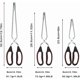 thumbnail image 2 of Kitchen Scissors Set of 3, Stainless Steel Kitchen Scissors for Cooking Bread, Food, BBQ, Salad, 2 of 5
