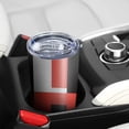 thumbnail image 5 of 20 Oz Red and Black Modern Art Geometric Coffee Tumbler Double Wall Insulated Stainless Steel Water Bottle | Metal Reusable Thermoses Flask with Cup Cap | Leak & Sweat Proof with Anti-Dust Lid, 5 of 7